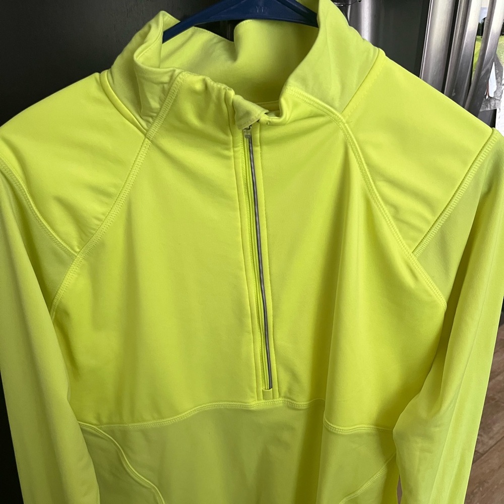 Neon champion dry fit half zip